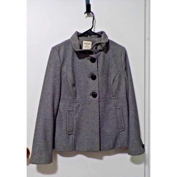 Old Navy Jacket w/Black Buttons 2 Pockets Size Medium - Picture 1 of 4